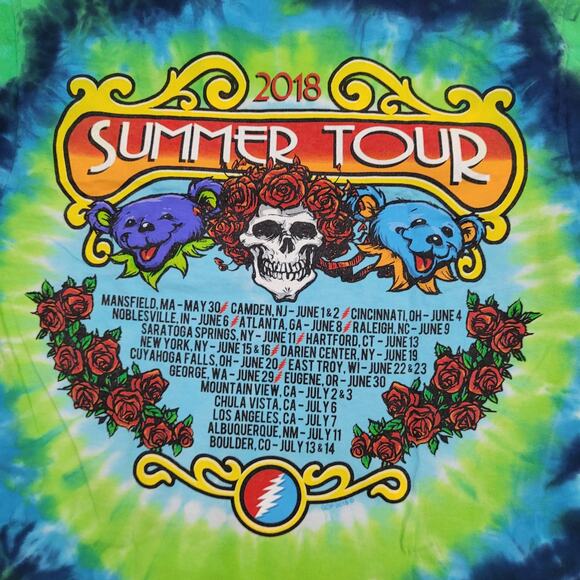 Grateful-Dead Shirt S/M 19x26 Tie-Dye Blue - Picture 14 of 14